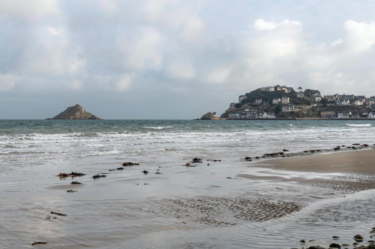 Sejour Pour 6 Face A La Grande Plage De Pleneuf Exteriör bild